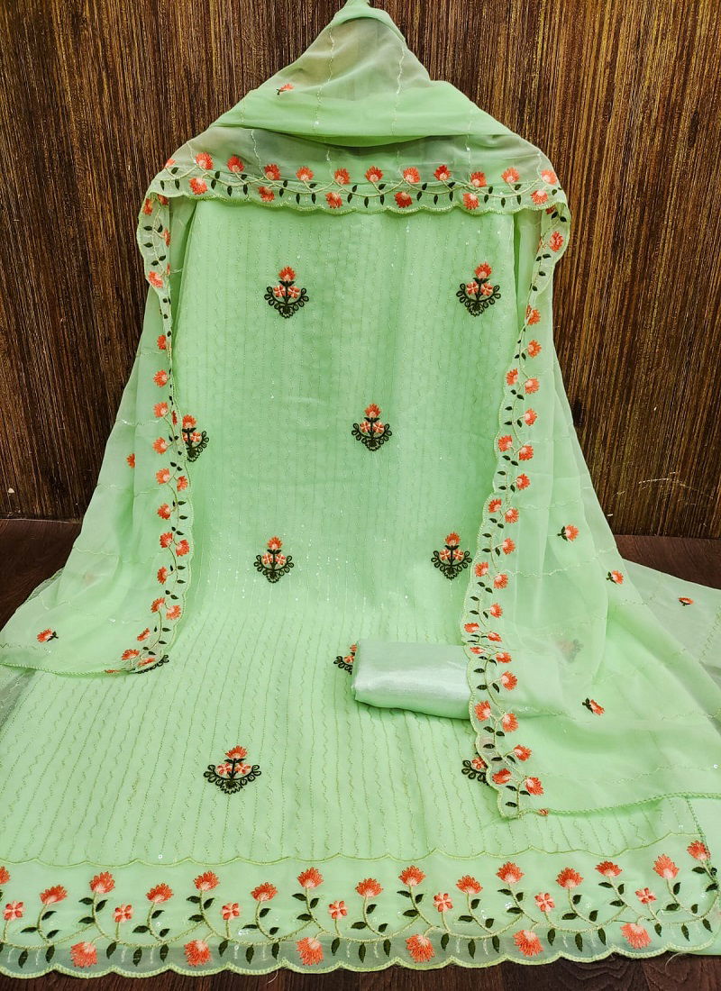 Ds Fancy Festive Wear Wholesale Georgette Dress Material Catalog
